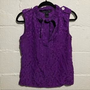 Marc By Marc Jacobs Purple Cherry Sleeveless Blouse - Size S